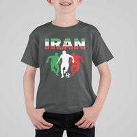 Supporting Iran Soccer Fan T Shirt For Kid Proud Persian Heritage Gift