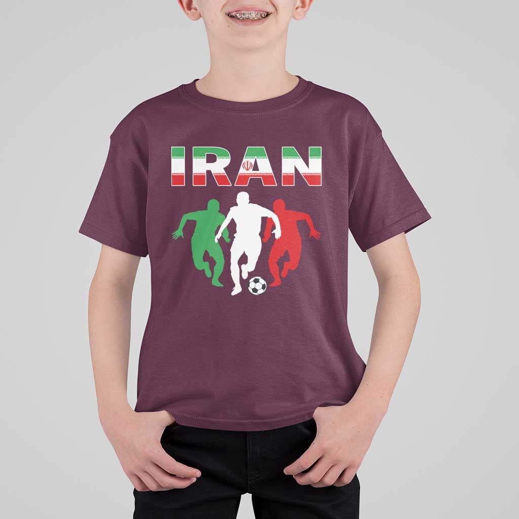 Supporting Iran Soccer Fan T Shirt For Kid Proud Persian Heritage Gift