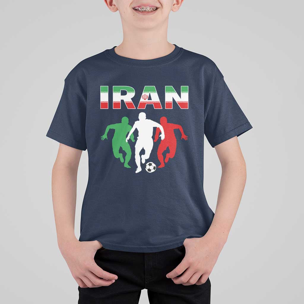 Supporting Iran Soccer Fan T Shirt For Kid Proud Persian Heritage Gift