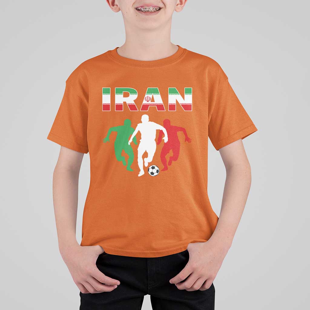 Supporting Iran Soccer Fan T Shirt For Kid Proud Persian Heritage Gift