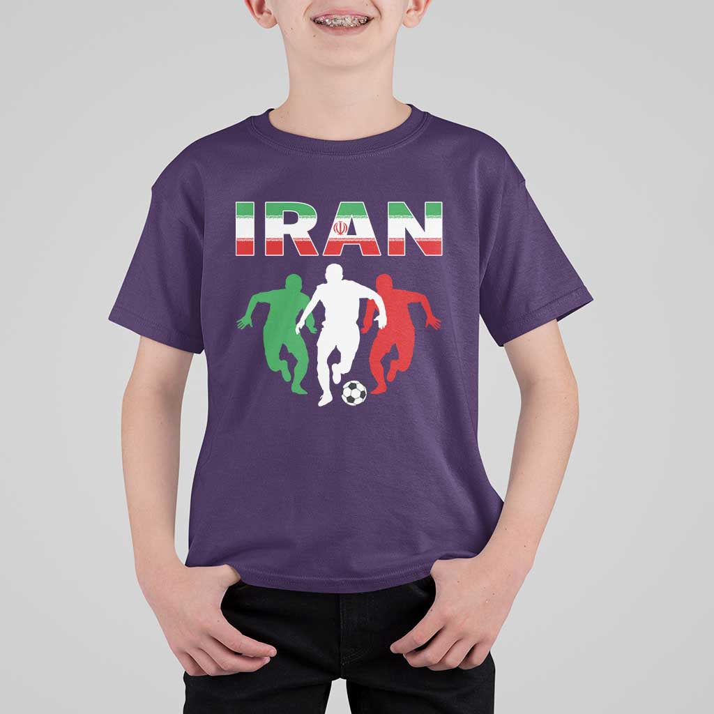 Supporting Iran Soccer Fan T Shirt For Kid Proud Persian Heritage Gift