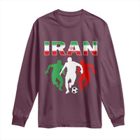 Supporting Iran Soccer Fan Long Sleeve Shirt Proud Persian Heritage Gift