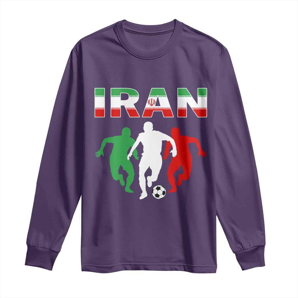 Supporting Iran Soccer Fan Long Sleeve Shirt Proud Persian Heritage Gift