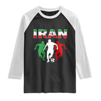 Supporting Iran Soccer Fan Raglan Shirt Proud Persian Heritage Gift