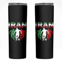 Supporting Iran Soccer Fan Skinny Tumbler Proud Persian Heritage Gift