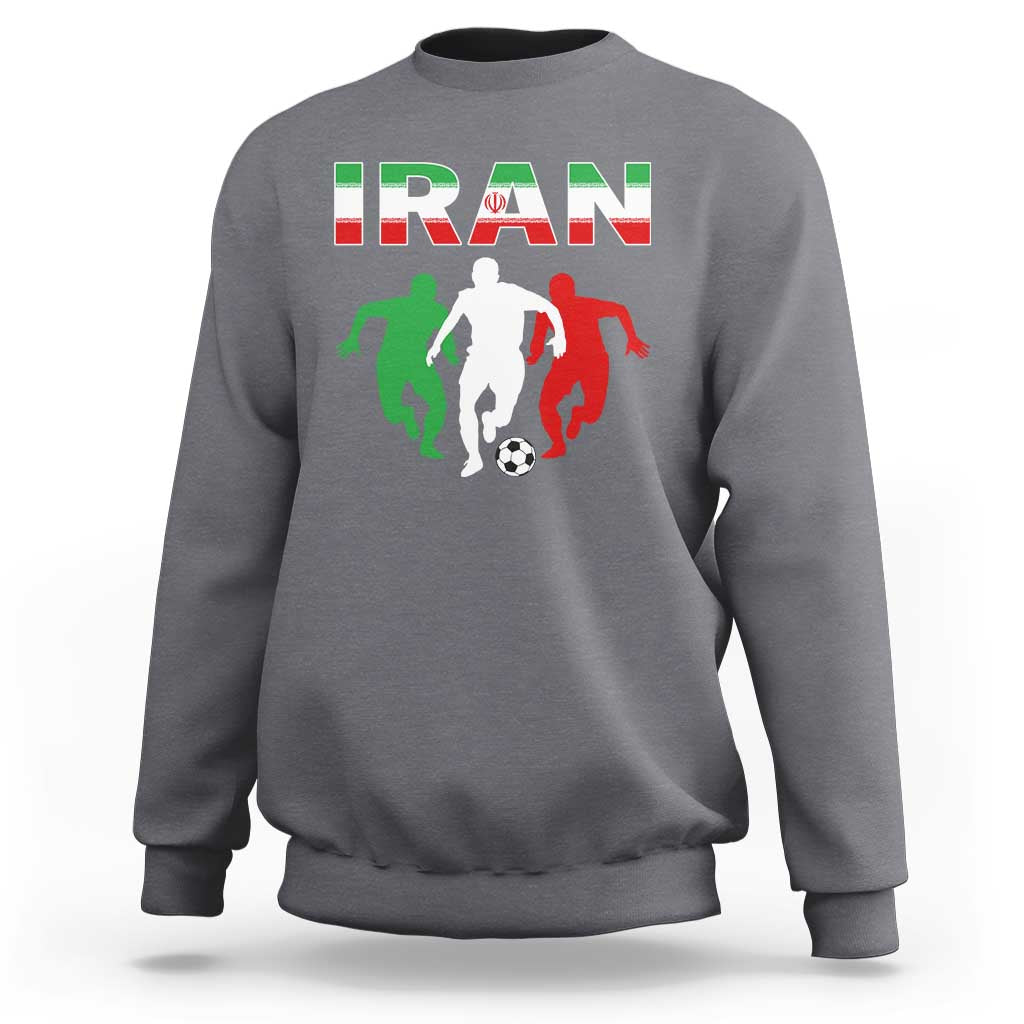 Supporting Iran Soccer Fan Sweatshirt Proud Persian Heritage Gift