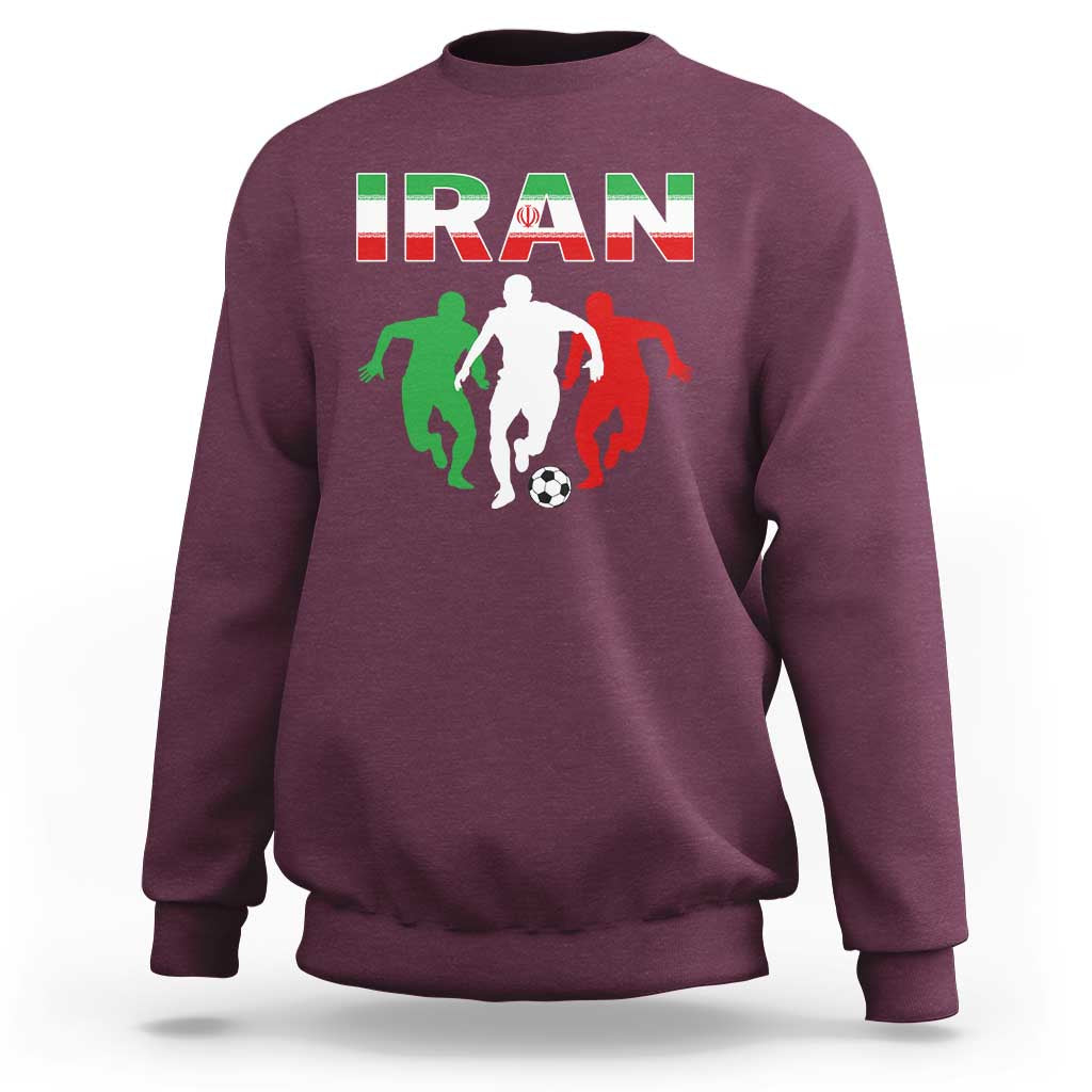 Supporting Iran Soccer Fan Sweatshirt Proud Persian Heritage Gift
