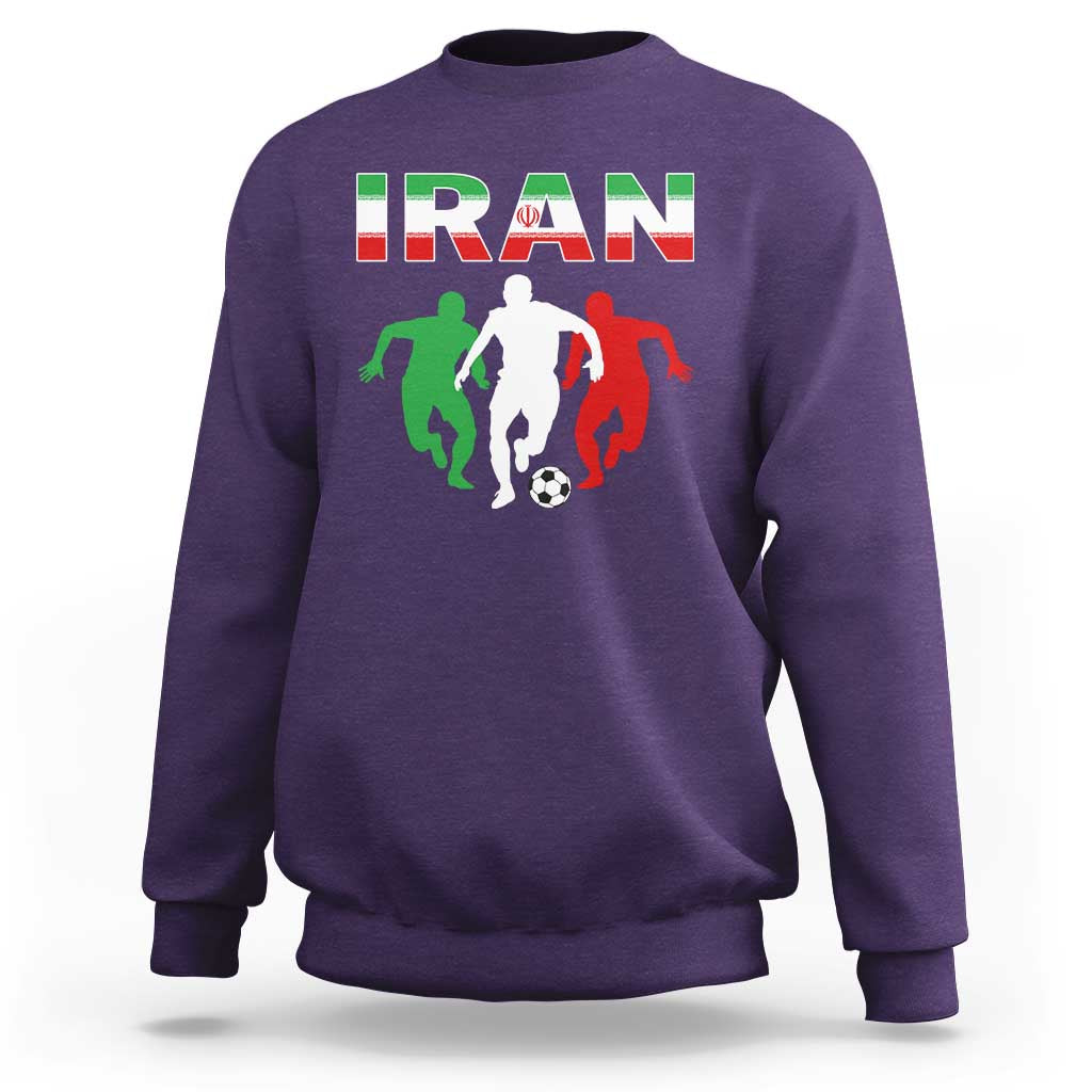 Supporting Iran Soccer Fan Sweatshirt Proud Persian Heritage Gift