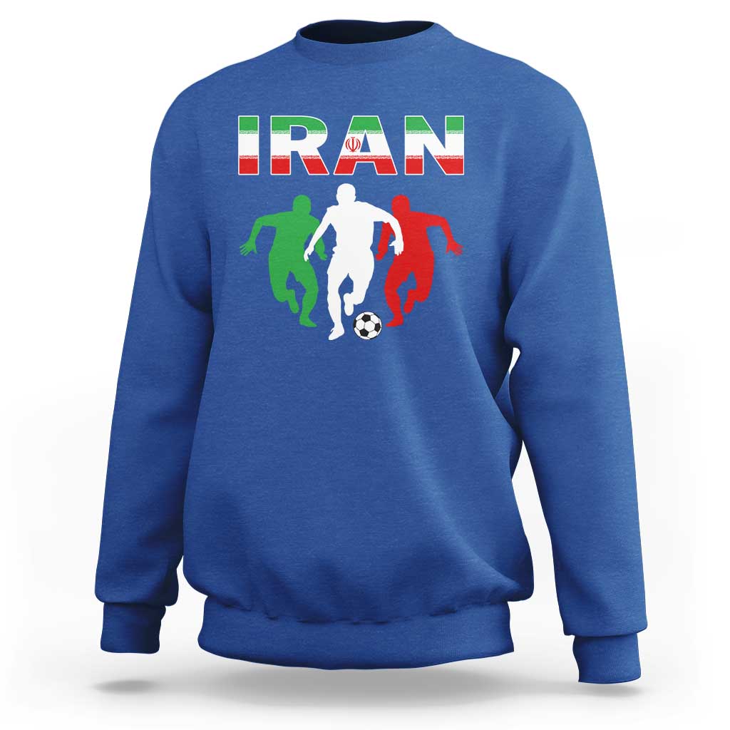 Supporting Iran Soccer Fan Sweatshirt Proud Persian Heritage Gift
