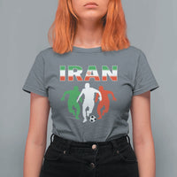 Supporting Iran Soccer Fan T Shirt For Women Proud Persian Heritage Gift