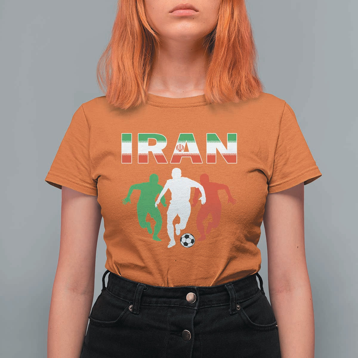 Supporting Iran Soccer Fan T Shirt For Women Proud Persian Heritage Gift