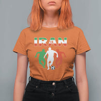 Supporting Iran Soccer Fan T Shirt For Women Proud Persian Heritage Gift