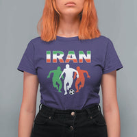 Supporting Iran Soccer Fan T Shirt For Women Proud Persian Heritage Gift