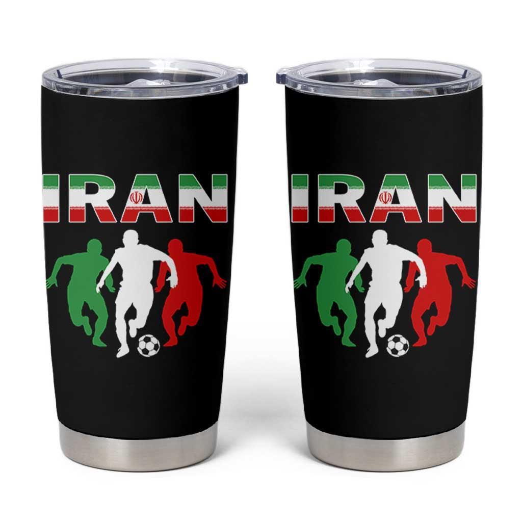 Supporting Iran Soccer Fan Tumbler Cup Proud Persian Heritage Gift