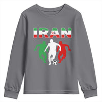 Supporting Iran Soccer Fan Youth Sweatshirt Proud Persian Heritage Gift