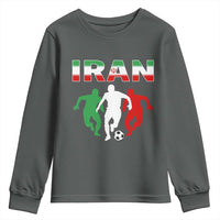 Supporting Iran Soccer Fan Youth Sweatshirt Proud Persian Heritage Gift