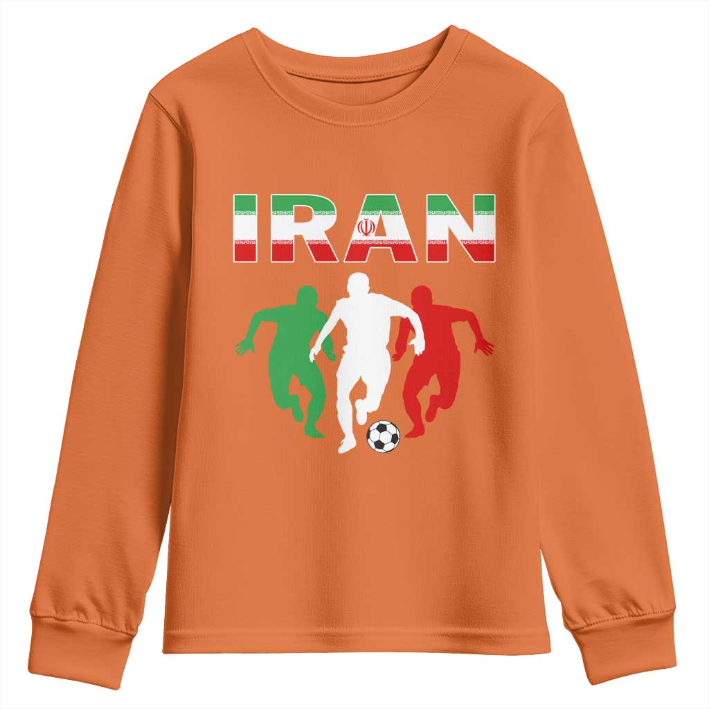 Supporting Iran Soccer Fan Youth Sweatshirt Proud Persian Heritage Gift