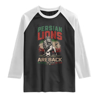 Proud Iran Soccer Fan Gift Raglan Shirt Persian Lions Are Back