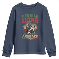 Proud Iran Soccer Fan Gift Youth Sweatshirt Persian Lions Are Back