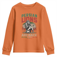 Proud Iran Soccer Fan Gift Youth Sweatshirt Persian Lions Are Back