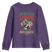 Proud Iran Soccer Fan Gift Youth Sweatshirt Persian Lions Are Back