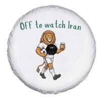 Funny Persian Lion Soccer Fan Gift Spare Tire Cover Off To Watch Iran