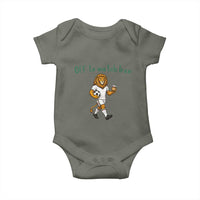 Funny Persian Lion Soccer Fan Gift Baby Onesie Off To Watch Iran