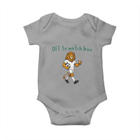 Funny Persian Lion Soccer Fan Gift Baby Onesie Off To Watch Iran