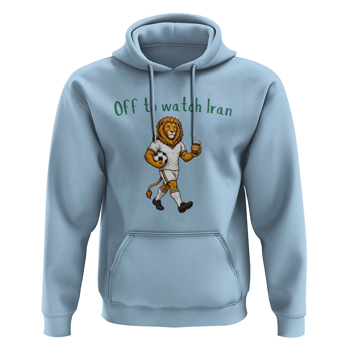 Funny Persian Lion Soccer Fan Gift Hoodie Off To Watch Iran