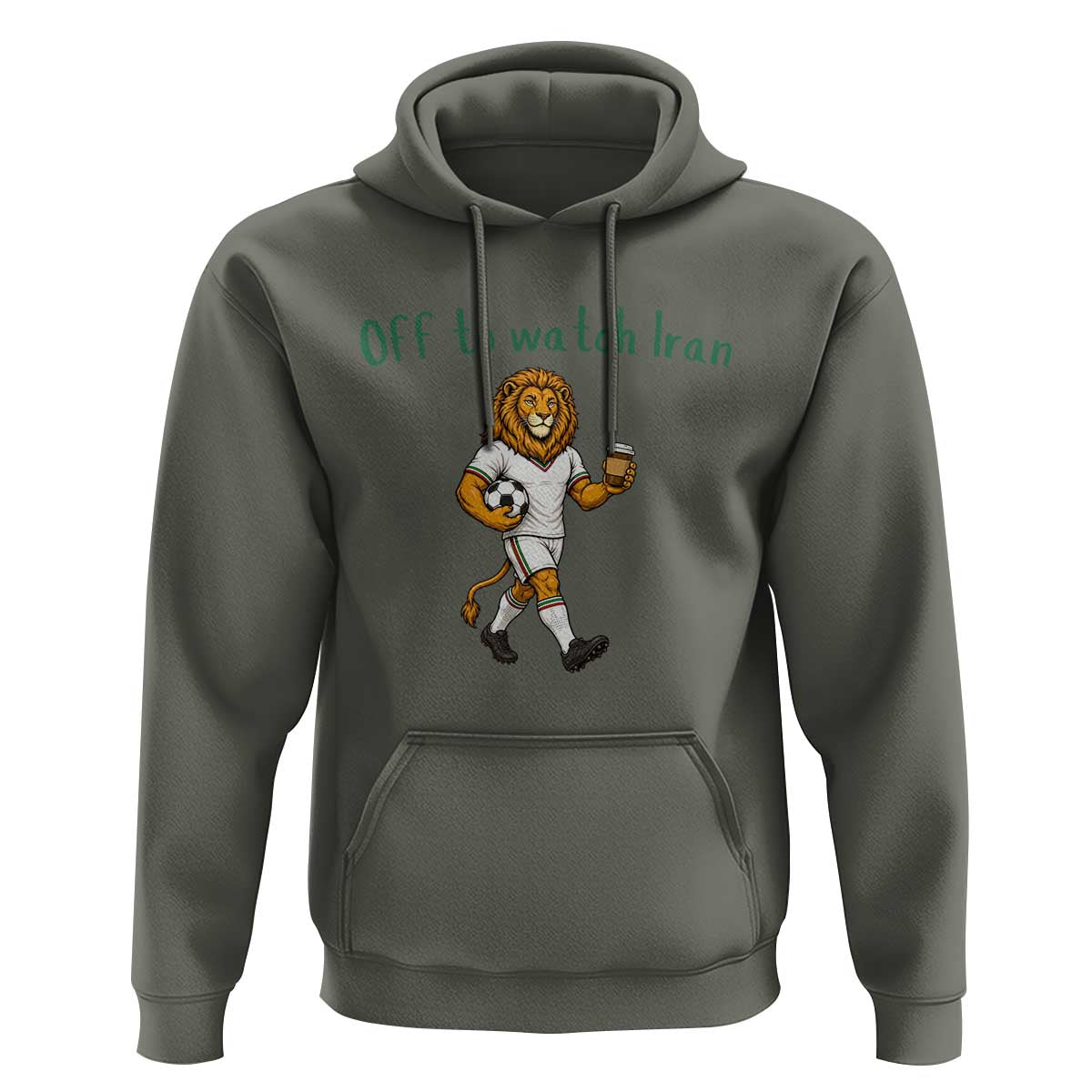 Funny Persian Lion Soccer Fan Gift Hoodie Off To Watch Iran