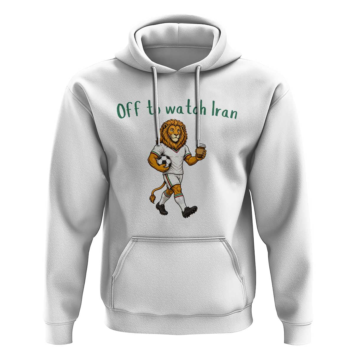 Funny Persian Lion Soccer Fan Gift Hoodie Off To Watch Iran