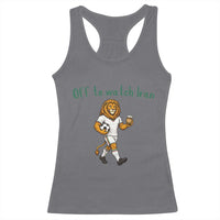 Funny Persian Lion Soccer Fan Gift Racerback Tank Top Off To Watch Iran