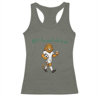 Funny Persian Lion Soccer Fan Gift Racerback Tank Top Off To Watch Iran