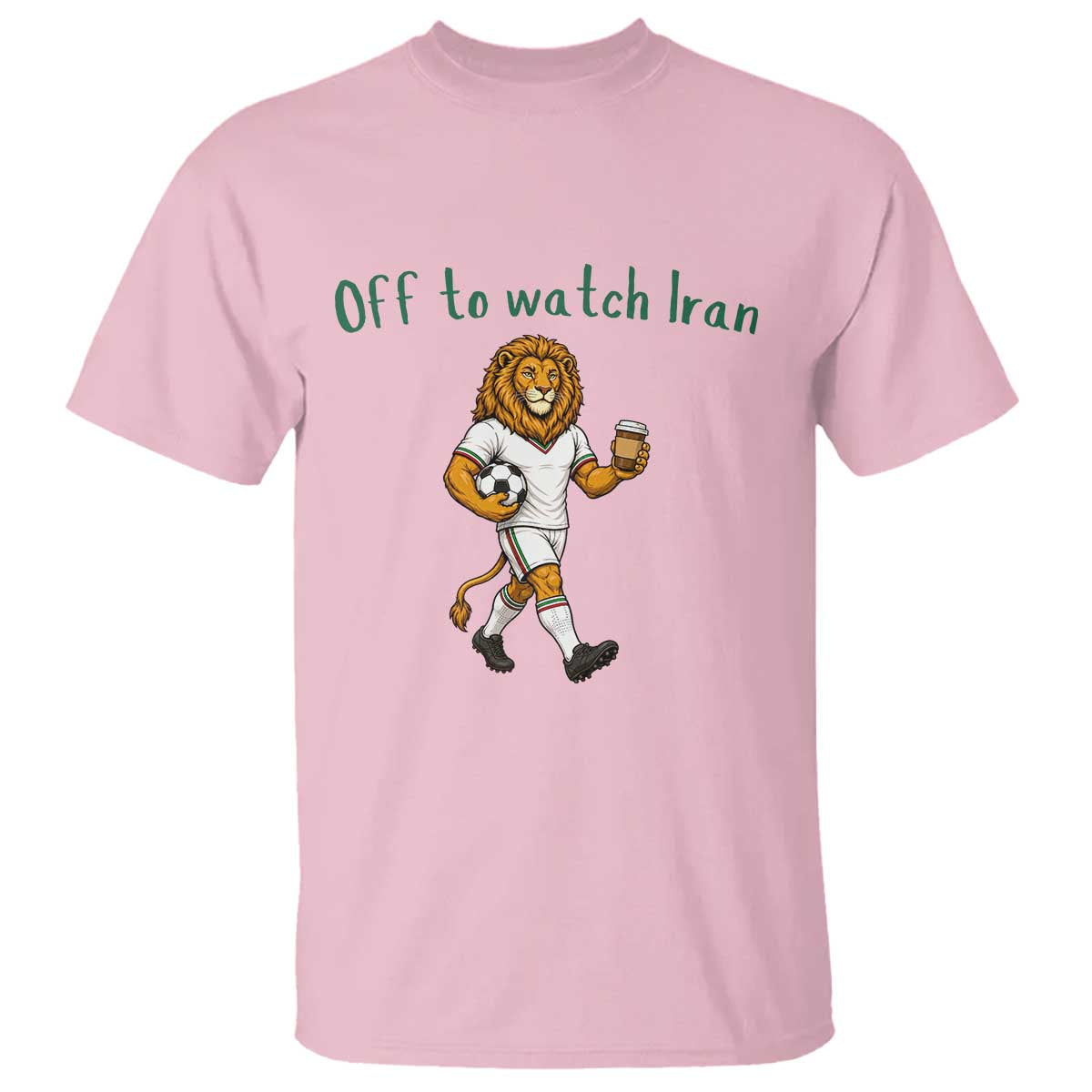 Funny Persian Lion Soccer Fan Gift T Shirt Off To Watch Iran