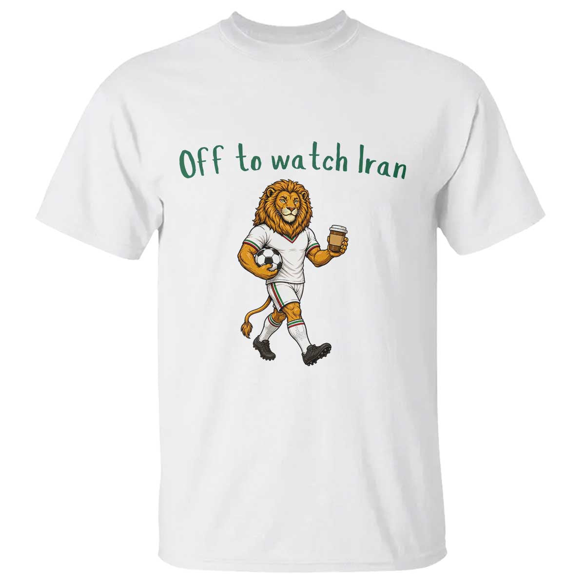 Funny Persian Lion Soccer Fan Gift T Shirt Off To Watch Iran