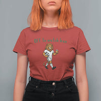 Funny Persian Lion Soccer Fan Gift T Shirt For Women Off To Watch Iran