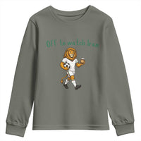 Funny Persian Lion Soccer Fan Gift Youth Sweatshirt Off To Watch Iran