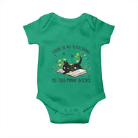 There Is No Such Thing As Too Many Books Baby Onesie Cute Kitty Reading Book - Wonder Print Shop
