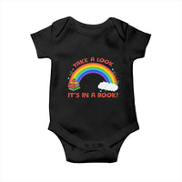 Take A Look It Is In A Book Baby Onesie Cute Rainbow Book Educational Quote - Wonder Print Shop