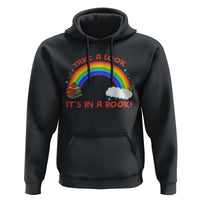 Take A Look It Is In A Book Hoodie Cute Rainbow Book Educational Quote - Wonder Print Shop