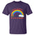 Take A Look It Is In A Book T Shirt Cute Rainbow Book Educational Quote - Wonder Print Shop