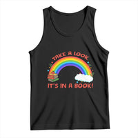 Take A Look It Is In A Book Tank Top Cute Rainbow Book Educational Quote - Wonder Print Shop