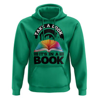 Take A Look It Is In A Book Hoodie Reading Retro Rainbow Vintage - Wonder Print Shop