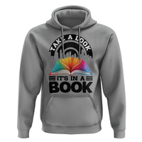 Take A Look It Is In A Book Hoodie Reading Retro Rainbow Vintage - Wonder Print Shop