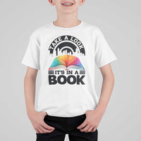 Take A Look It Is In A Book T Shirt For Kid Reading Retro Rainbow Vintage - Wonder Print Shop