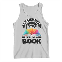 Take A Look It Is In A Book Tank Top Reading Retro Rainbow Vintage - Wonder Print Shop
