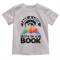 Take A Look It Is In A Book Toddler T Shirt Reading Retro Rainbow Vintage - Wonder Print Shop