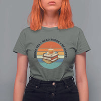 Drink Tea Read Books Be Happy T Shirt For Women Book Worm Tea Cup - Wonder Print Shop