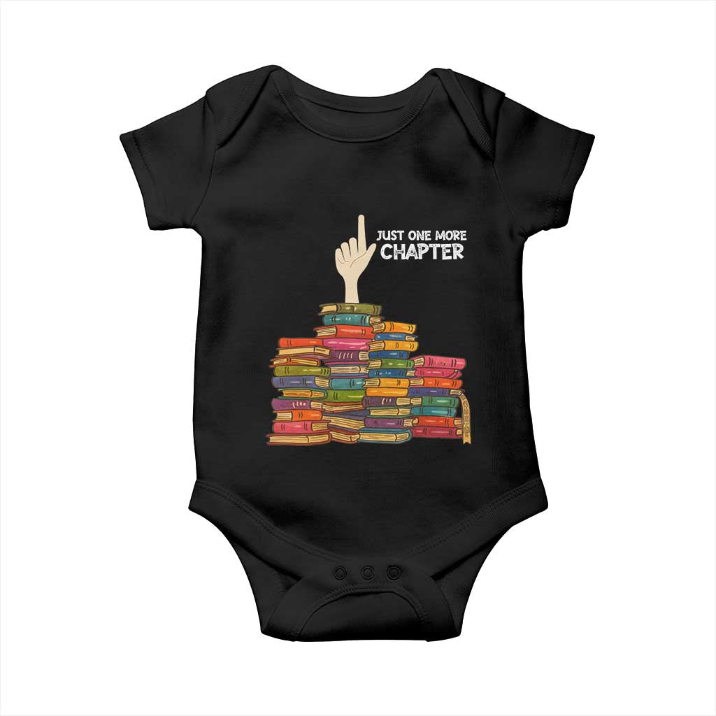 Just One More Chapter Baby Onesie Funny Book Lover - Wonder Print Shop