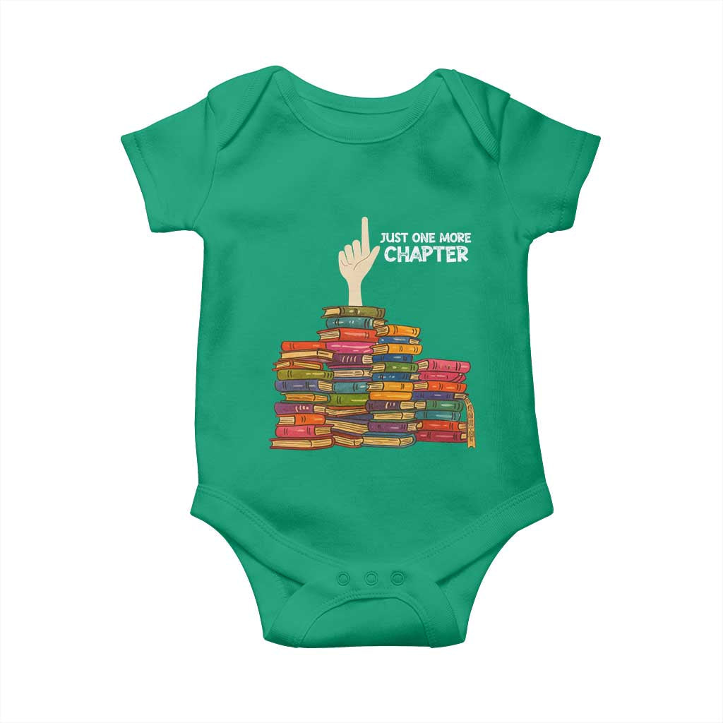 Just One More Chapter Baby Onesie Funny Book Lover - Wonder Print Shop